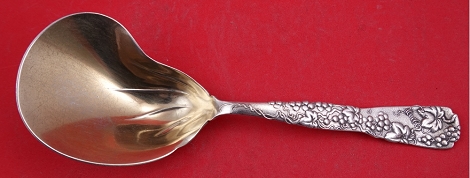 Berry Spoon GW  conch shape  w/ grape motif  9 1/2